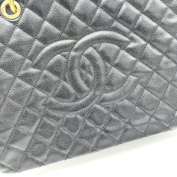 Chanel CC Black Caviar Grand Shopping Tote - Picture 9 of 10